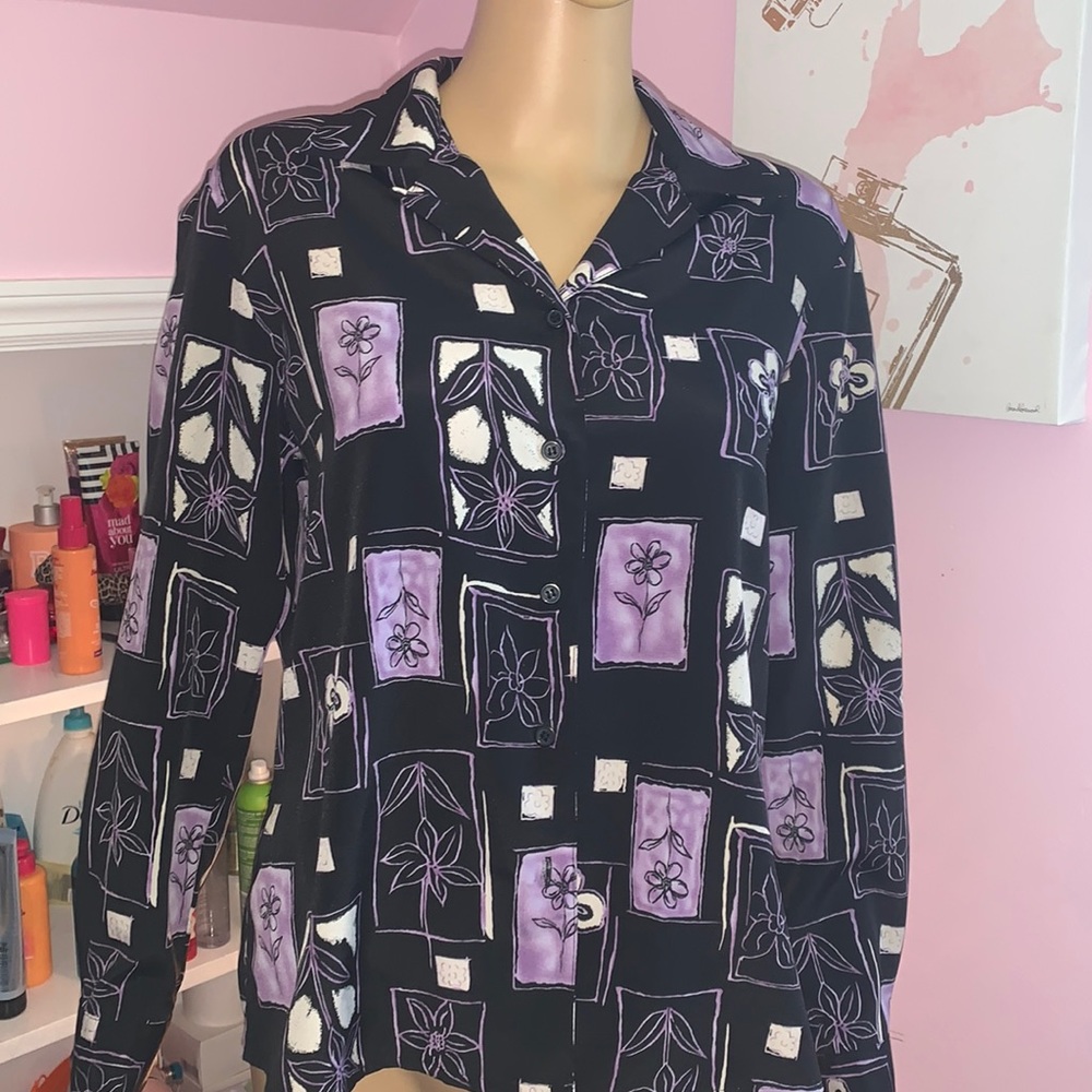 VINTAGE notations button up shirt